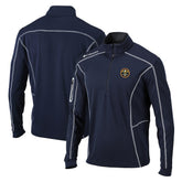 Denver Nuggets Shotgun Quarter-Zip Pullover Jacket Navy - NBA
