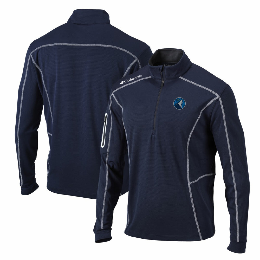 Minnesota Timberwolves Shotgun Quarter-Zip Pullover Jacket Navy - NBA