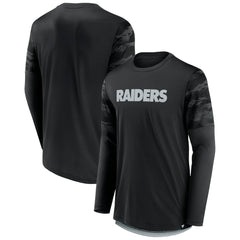 Las Vegas Raiders Square Off Long Sleeve T-Shirt Black/Silver | Fanatics
