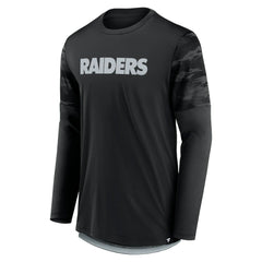 Las Vegas Raiders Square Off Long Sleeve T-Shirt Black/Silver | Fanatics