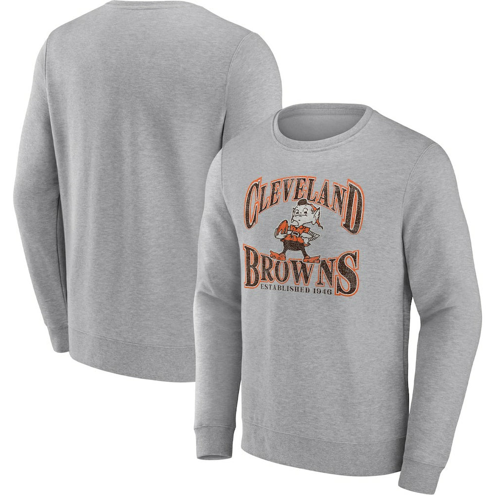 Cleveland Browns Playability Pullover Sweatshirt Heathered Gray | Fanatics