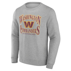 Washington Commanders Playability Pullover Sweatshirt Heather Gray | Fanatics