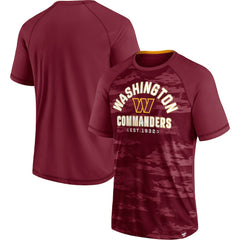 Washington Commanders Hail Mary Raglan T-Shirt Burgundy | Fanatics