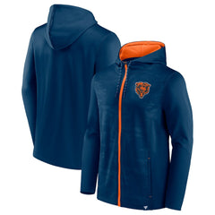 Chicago Bears Ball Carrier Full-Zip Hoodie Navy | Fanatics