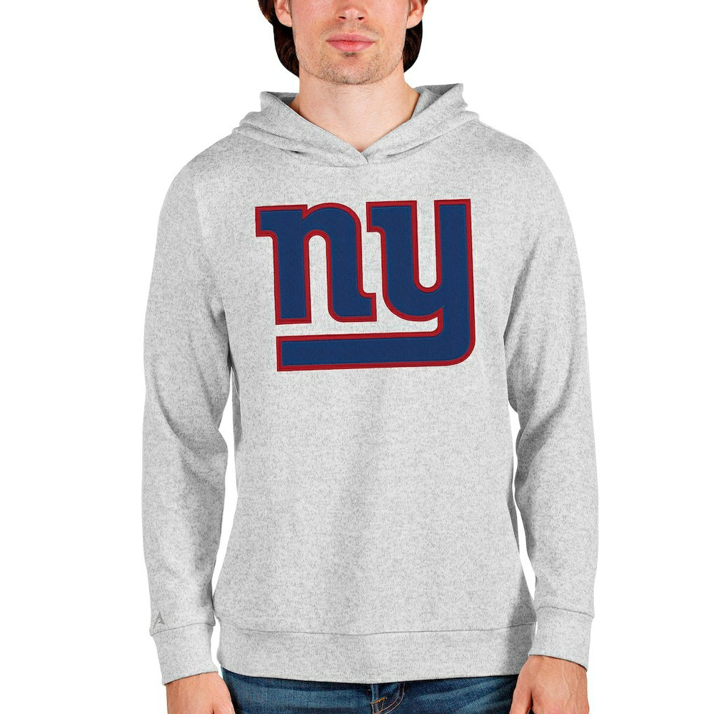 New York Giants Antigua Team Absolute Pullover Hoodie Heathered Gray | NFL