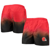 Cleveland Browns FOCO Dip-Dye Swim Shorts Orange/Brown | NFL