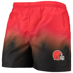 Cleveland Browns FOCO Dip-Dye Swim Shorts Orange/Brown | NFL