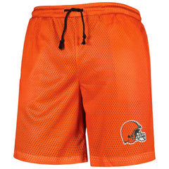 Cleveland Browns FOCO Colorblock Mesh V-Neck & Shorts Set Orange | NFL