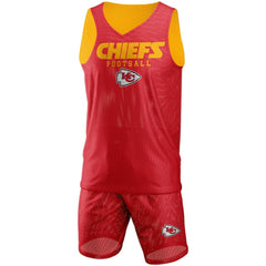 Kansas City Chiefs FOCO Colorblock Mesh V-Neck & Shorts Set Red | NFL