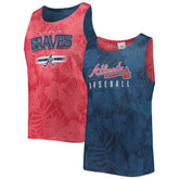 Atlanta Braves FOCO Floral Reversible Mesh Tank Top - MLB
