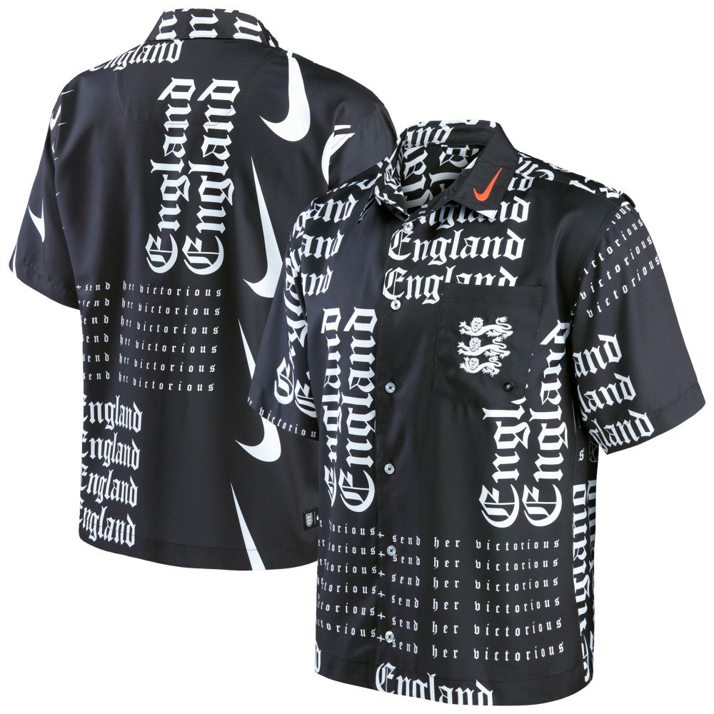 England Women's National Team Button-Up Shirt Black | Nike