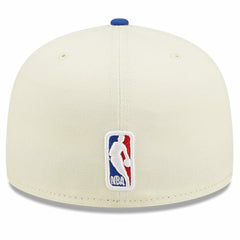 Philadelphia 76ers 2022 NBA Draft 59FIFTY Fitted Hat Cream/Royal - NBA