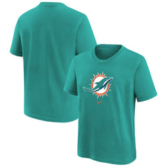 Miami Dolphins Preschool Team Wordmark T-Shirt Aqua | Nike for Sale
