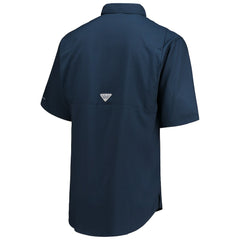 Dallas Cowboys Tamiami Omni-Shade Button-Down Short Sleeve Shirt Navy | Columbia