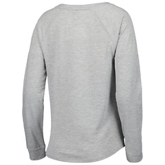 Los Angeles Rams Juniors All Striped Up Raglan Long Sleeve T-Shirt Heathered Gray | NFL