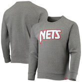 Brooklyn Nets Sportiqe Moments Mixtape Harmon Raglan Pullover Sweatshirt Heathered Gray - NBA
