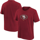 San Francisco 49ers Youth Logo T-Shirt Scarlet | Nike for Sale