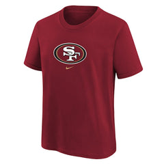 San Francisco 49ers Youth Logo T-Shirt Scarlet | Nike for Sale