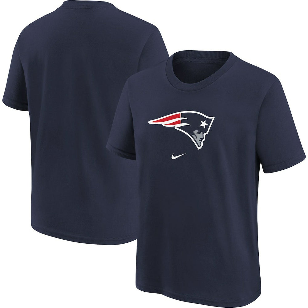 New England Patriots Youth Logo T-Shirt Navy | Nike for Sale