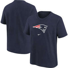 New England Patriots Youth Logo T-Shirt Navy | Nike for Sale