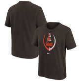 Cleveland Browns Girls Preschool Icon T-Shirt Brown | Nike for Sale