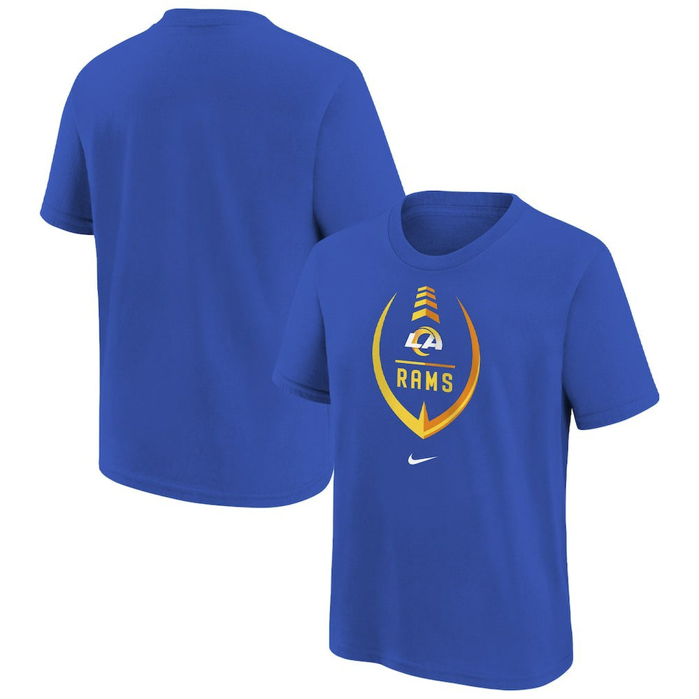 Los Angeles Rams Girls Preschool Icon T-Shirt Royal | Nike for Sale