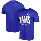 Los Angeles Rams New Era Combine Authentic Training Huddle Up T-Shirt Royal | NFL