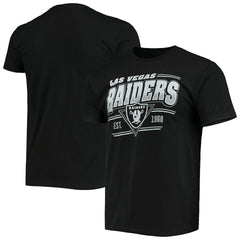 Las Vegas Raiders Junk Food Throwback T-Shirt Black | NFL