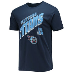 Tennessee Titans Junk Food Slant T-Shirt Navy | NFL