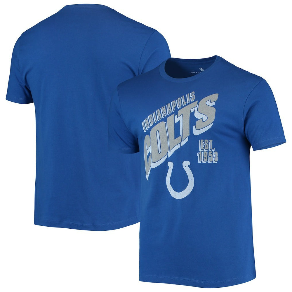 Indianapolis Colts Junk Food Slant T-Shirt Royal | NFL