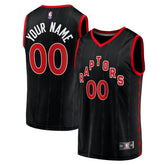 Toronto Raptors Fast Break Replica Custom Jersey Black Statement Edition - NBA