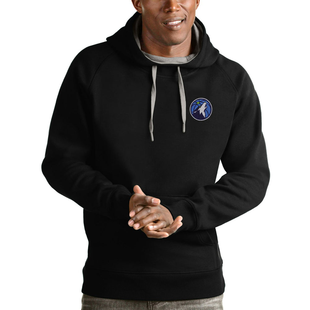 Minnesota Timberwolves Antigua Victory Pullover Hoodie Black - NBA