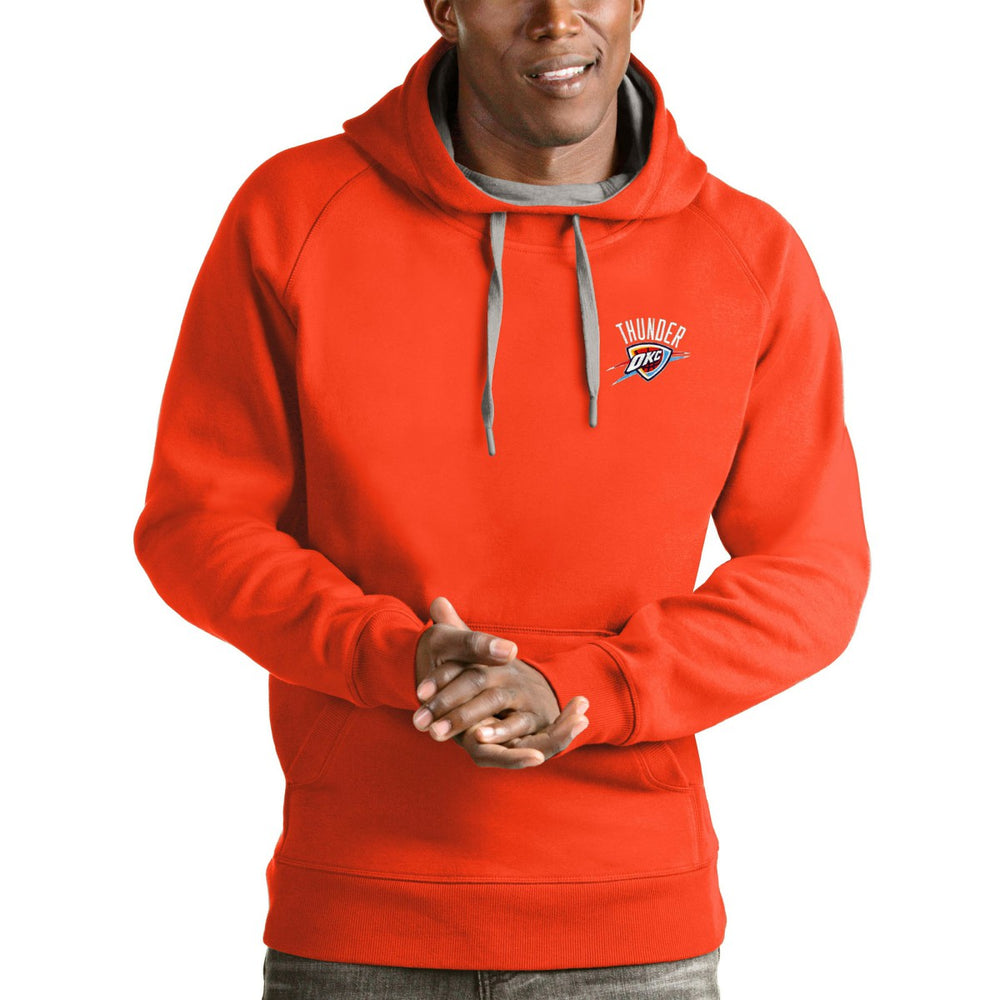 Oklahoma City Thunder Antigua Victory Pullover Hoodie Orange - NBA