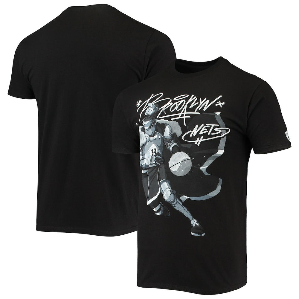 Brooklyn Nets NBA x McFlyy Identify Artist Series T-Shirt Black - NBA