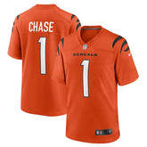 Ja'Marr Chase Cincinnati Bengals Alternate Game Jersey Orange | Nike for Sale