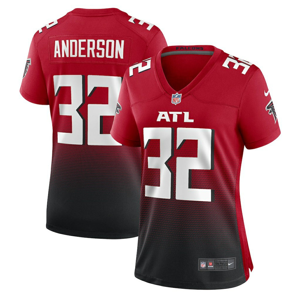 Jamal Anderson Atlanta Falcons Women's Retired Game Jersey Red | Nike for Sale