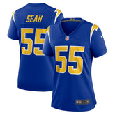 Junior Seau Los Angeles Chargers Women's Retired Game Jersey Royal | Nike for Sale
