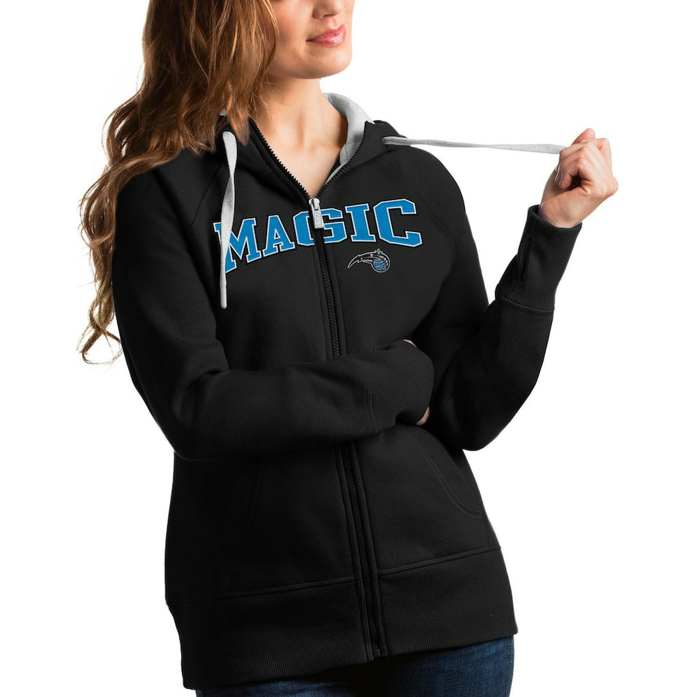 Orlando Magic Antigua Women's Team Victory Full-Zip Hoodie Black - NBA