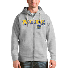 Golden State Warriors Antigua Victory Full-Zip Hoodie Heathered Gray - NBA