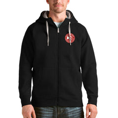 Atlanta Hawks Antigua Logo Victory Full-Zip Hoodie Black - NBA