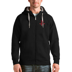 Houston Rockets Antigua Logo Victory Full-Zip Hoodie Black - NBA