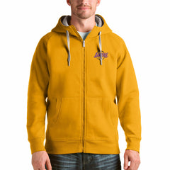 Los Angeles Lakers Antigua Logo Victory Full-Zip Hoodie Gold - NBA