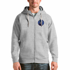 Minnesota Timberwolves Antigua Logo Victory Full-Zip Hoodie Heathered Gray - NBA