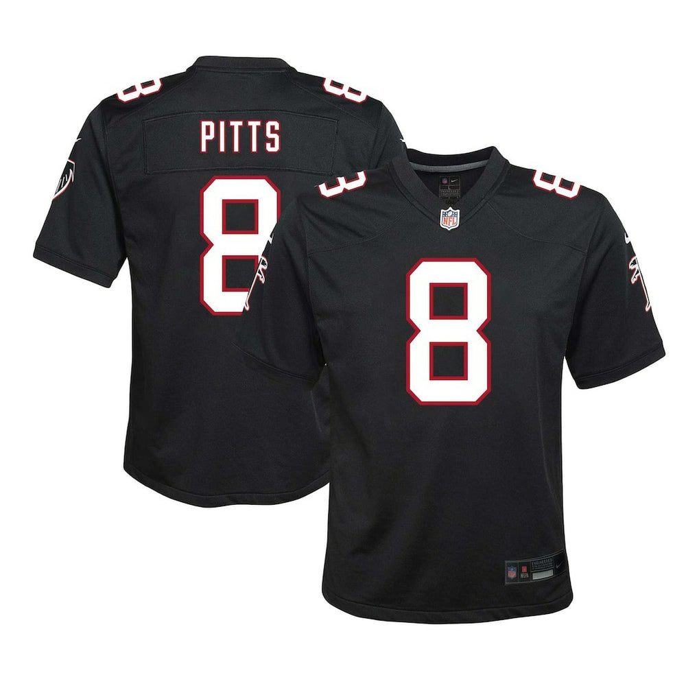 Kyle Pitts Sr. Atlanta Falcons Youth Game Jersey Black | Nike for Sale