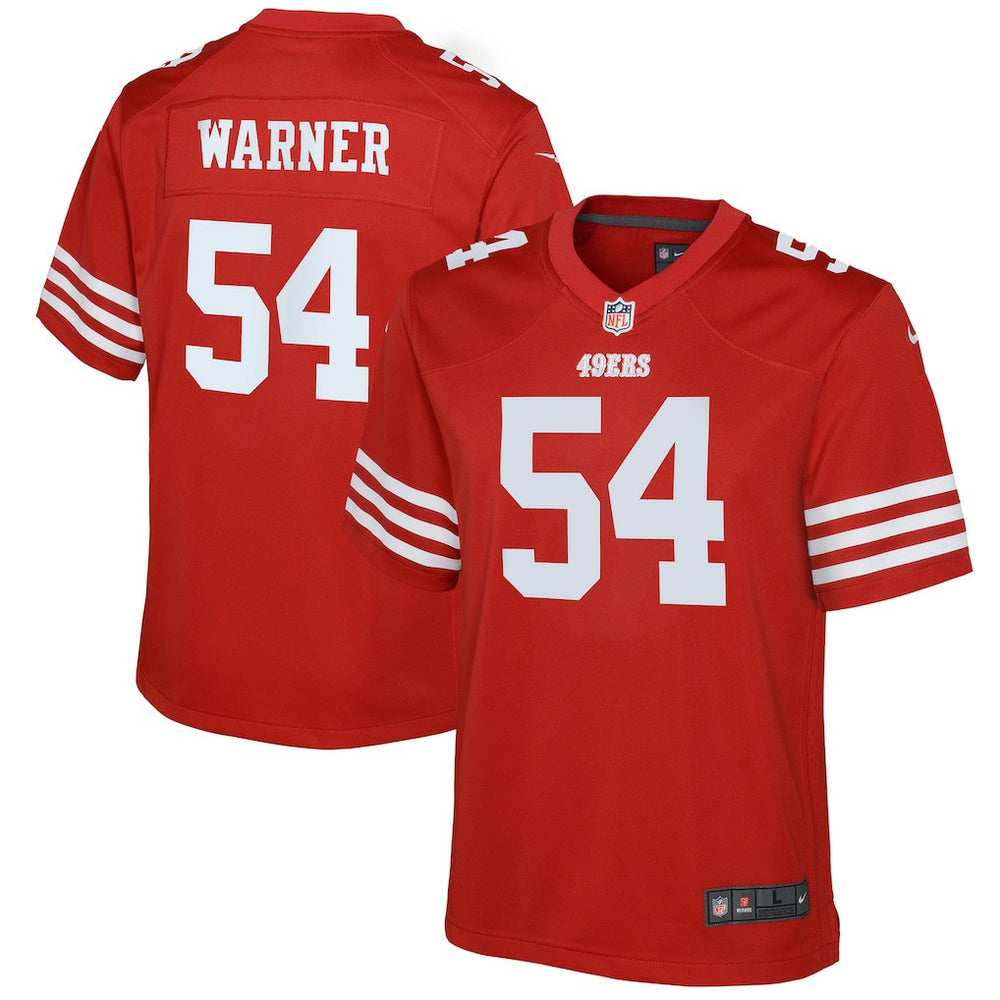 Fred Warner San Francisco 49ers Youth Game Jersey Scarlet | Nike for Sale