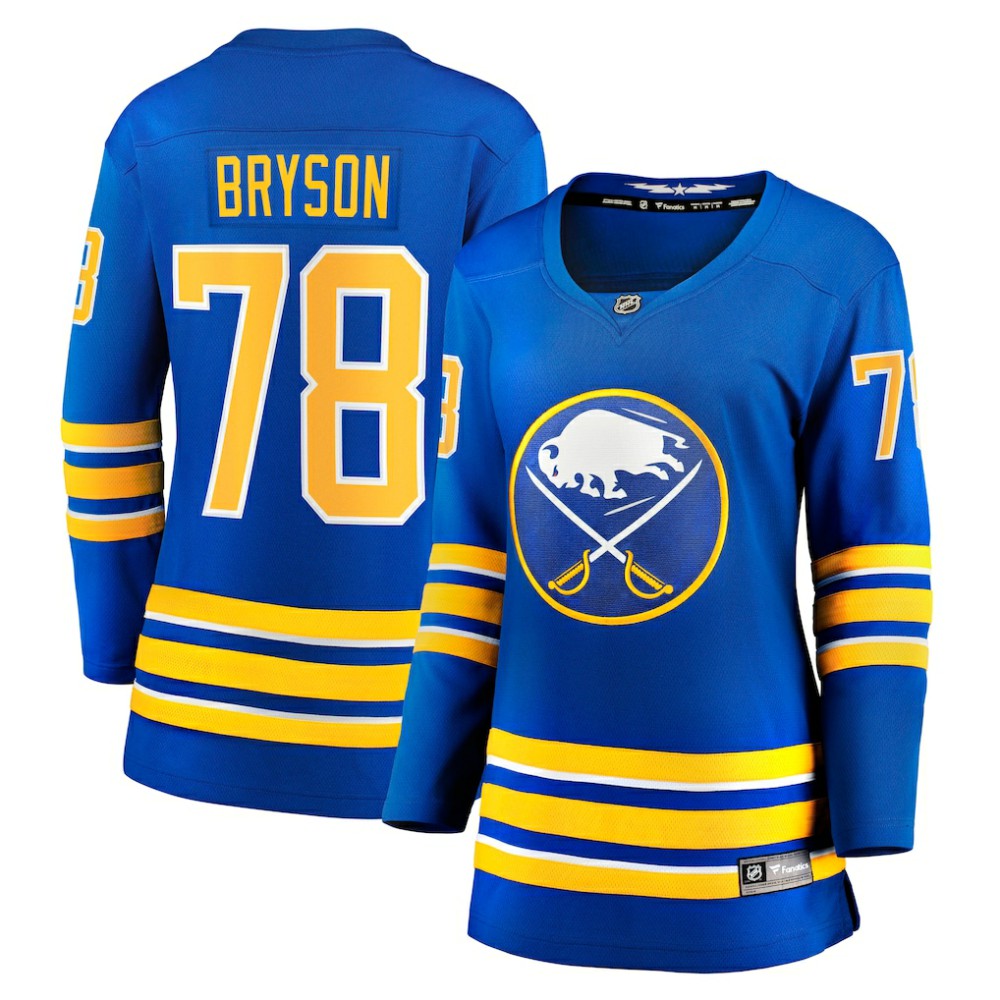 Jacob Bryson Buffalo Sabres Fanatics Women's Home Breakaway Player Jersey - Royal - NHL