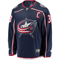 Boone Jenner Columbus Blue Jackets Home Captain Patch Breakaway Player Jersey - Navy - NHL