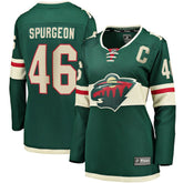 Jared Spurgeon Minnesota Wild Women's Home Breakaway Player Jersey - Green - NHL