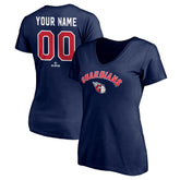 Cleveland Guardians Women's Personalized Winning Streak V-Neck T-Shirt - MLB