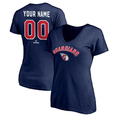 Cleveland Guardians Women's Personalized Winning Streak V-Neck T-Shirt - MLB